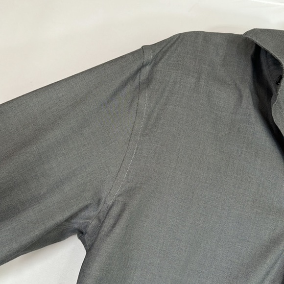 Awearness by Kenneth Cole Grey Non-Iron Slim Fit Dress Shirt - Picture 4 of 8